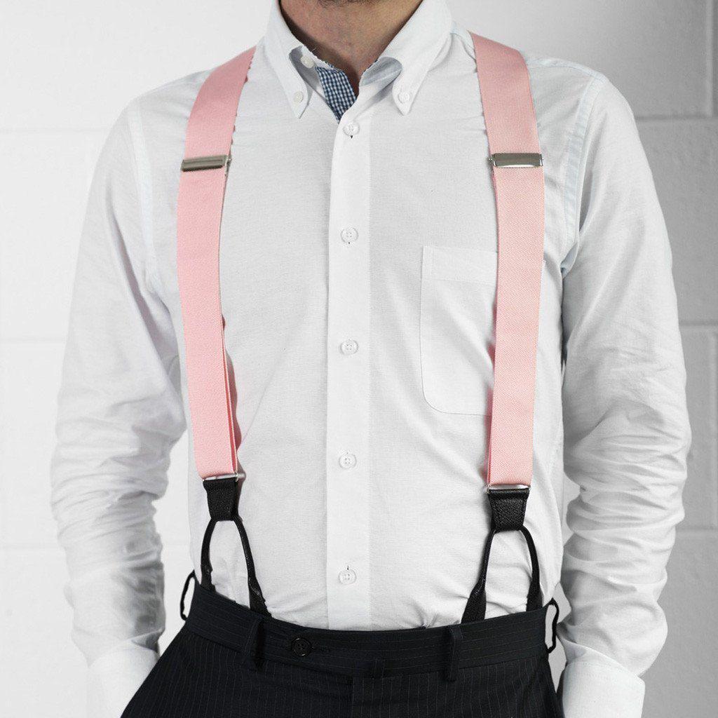 Coral Blush - Formal Pink Suspenders - JJ Suspenders