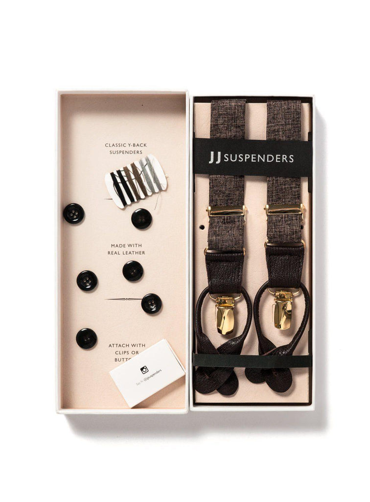 Autumn Harvest - Classic Brown Suspenders - JJ Suspenders