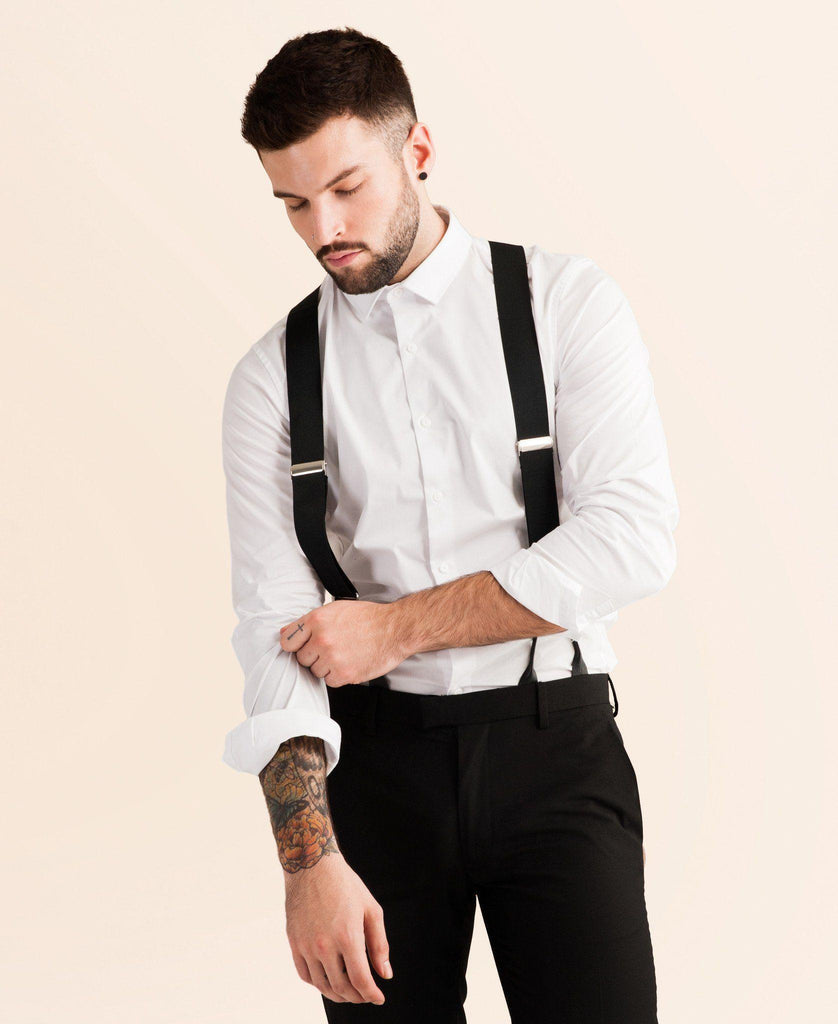 Back to Black - Formal Black Suspenders - JJ Suspenders