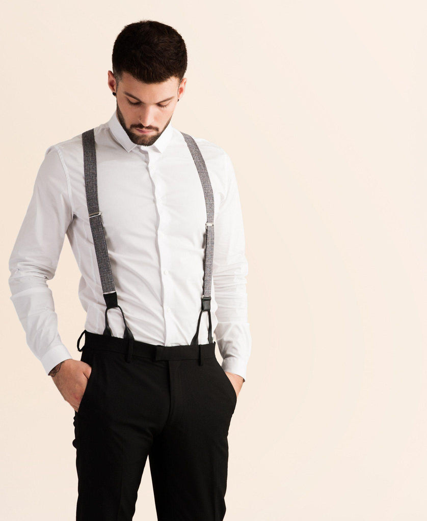 Cobblestone Cruiser - Grey Suspenders - JJ Suspenders
