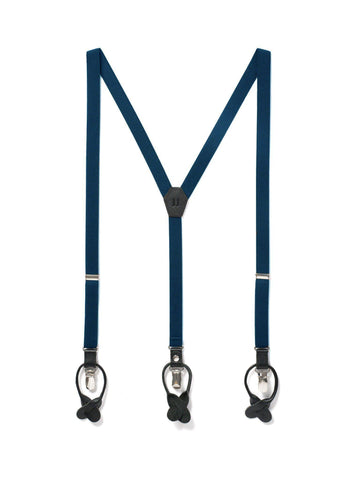 Blue & Navy Suspenders - JJ Suspenders