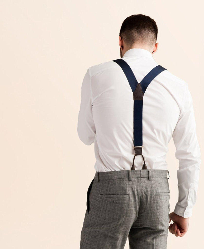 Royal Sapphire - Formal Navy Suspenders - JJ Suspenders