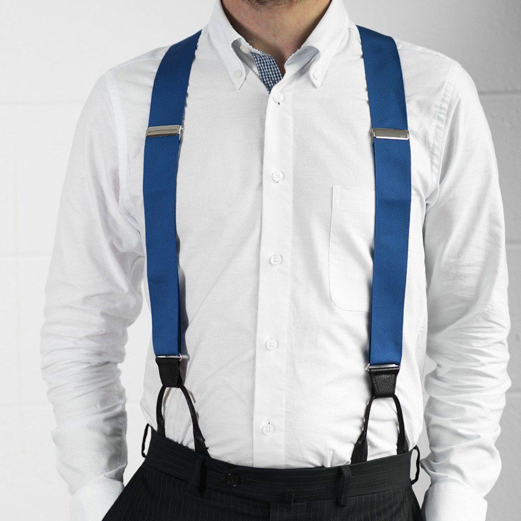 True Blue - Classic Blue Suspenders
