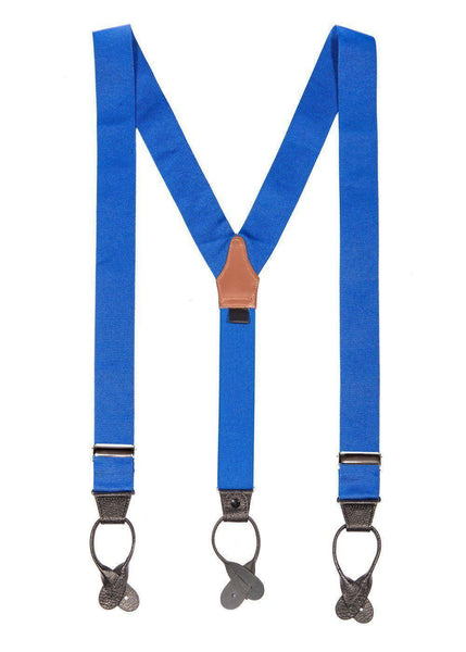 True Blue - Classic Blue Suspenders - JJ Suspenders